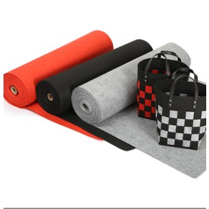 1MM黑色演出服无纺布创意制作毛毡加厚戟绒布 针刺无纺布