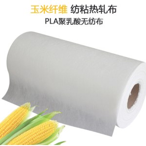 厂家PLA聚乳酸玉米纤维无纺布可生物降解 口罩隐茶杯茶叶咖啡包布