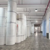 木浆PET无纺布 波浪纹印花绿色清洁擦拭用木浆PET无纺布